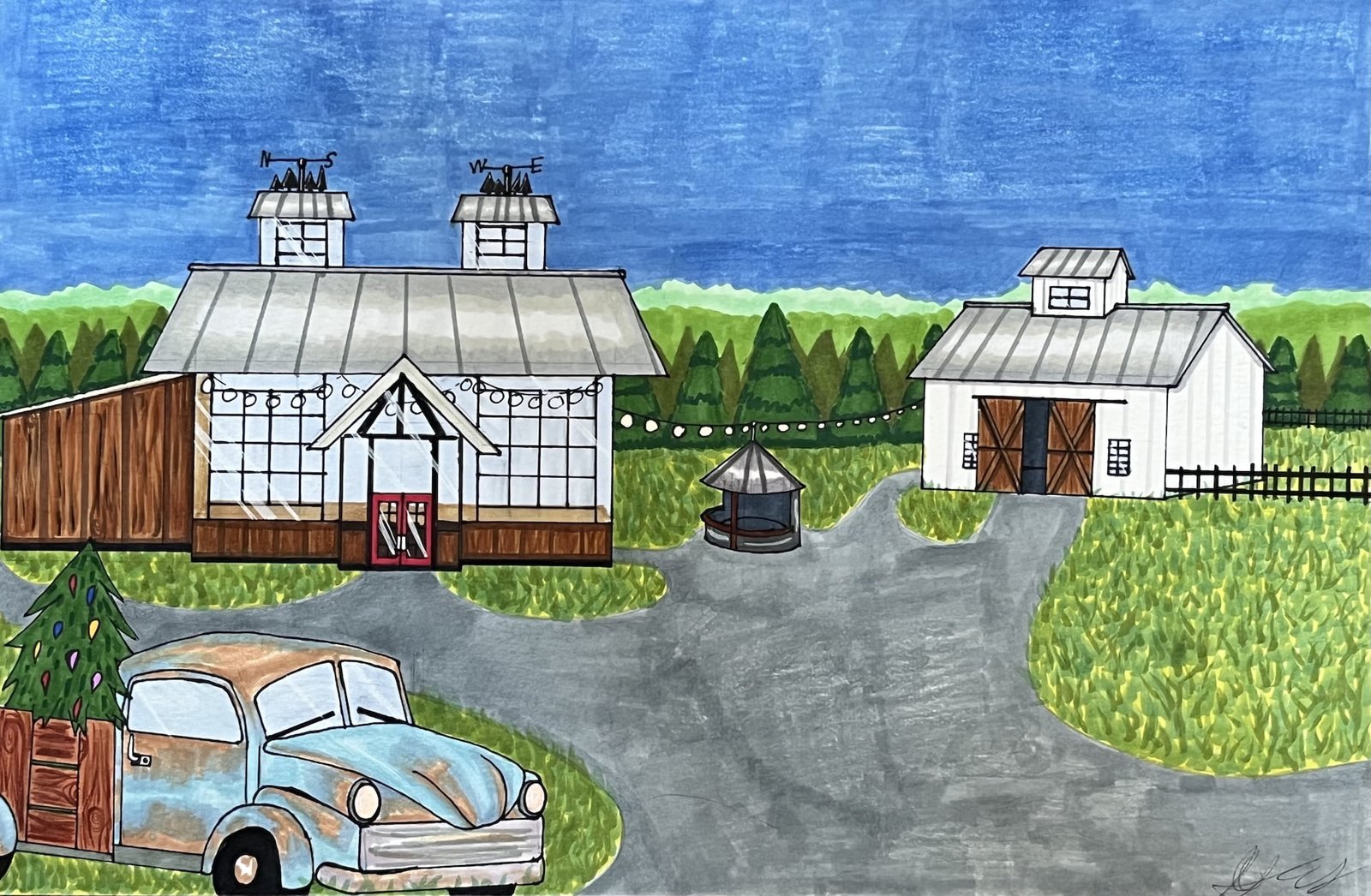 Farm Drawing